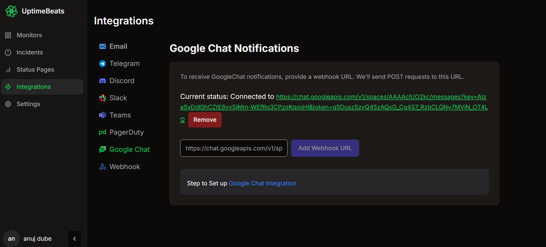 Configurar Integração